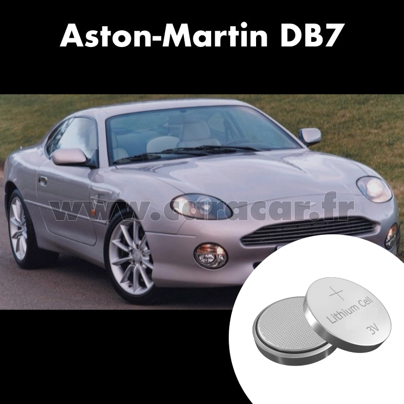 Pile clé Aston Martin DB7 1 generation (1999/2003). Pile de remplacement pour clé de voiture. Batterie de clé de voiture. 