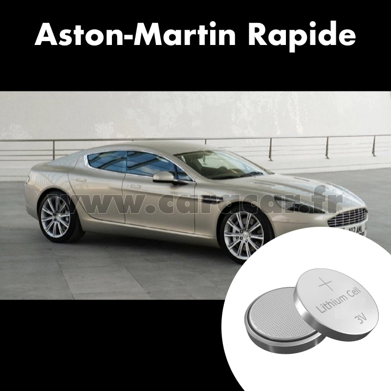 Pile clé Aston Martin Rapide 1 generation (2009/2012). Pile de remplacement pour clé de voiture. Batterie de clé de voiture. 