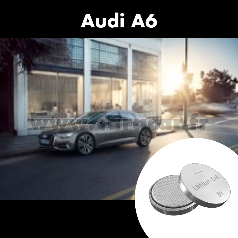 Pile clé Audi A6 C8 (2018/2023). Pile de remplacement pour clé de voiture. Batterie de clé de voiture. 