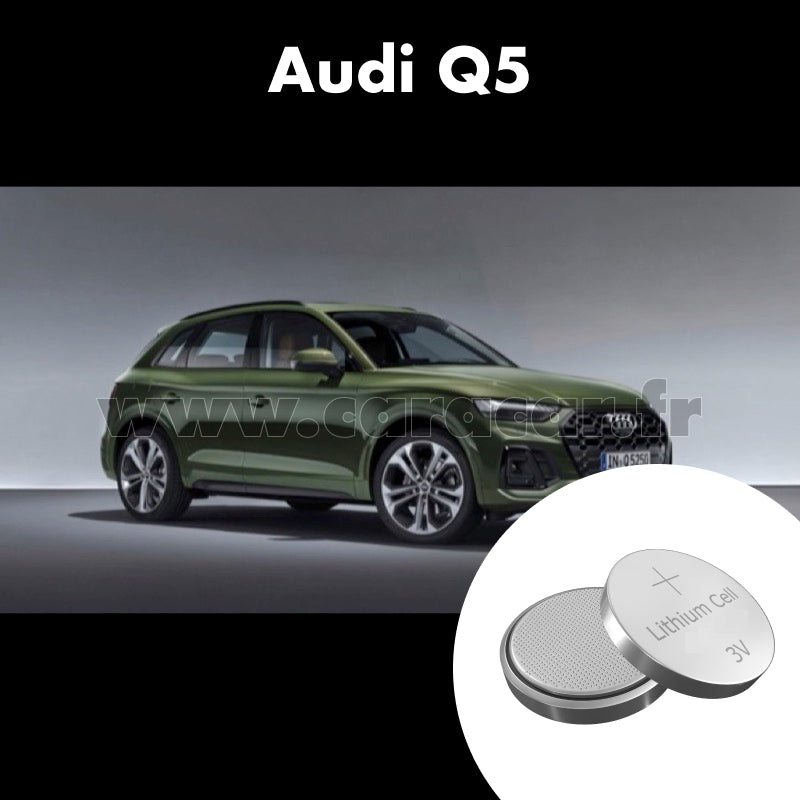 Pile clé Audi Q5 2 generation (FY) [restyling] (2020/2023). Pile de remplacement pour clé de voiture. Batterie de clé de voiture. 