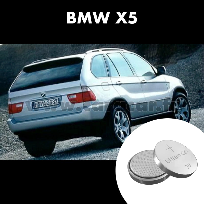Pile clé BMW X5 E53 [restyling] (2003/2006). Pile de remplacement pour clé de voiture. Batterie de clé de voiture. 
