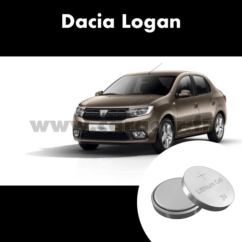 Pile clé Dacia Logan 2 generation [restyling] (2017/2020). Pile de remplacement pour clé de voiture. Batterie de clé de voiture. 