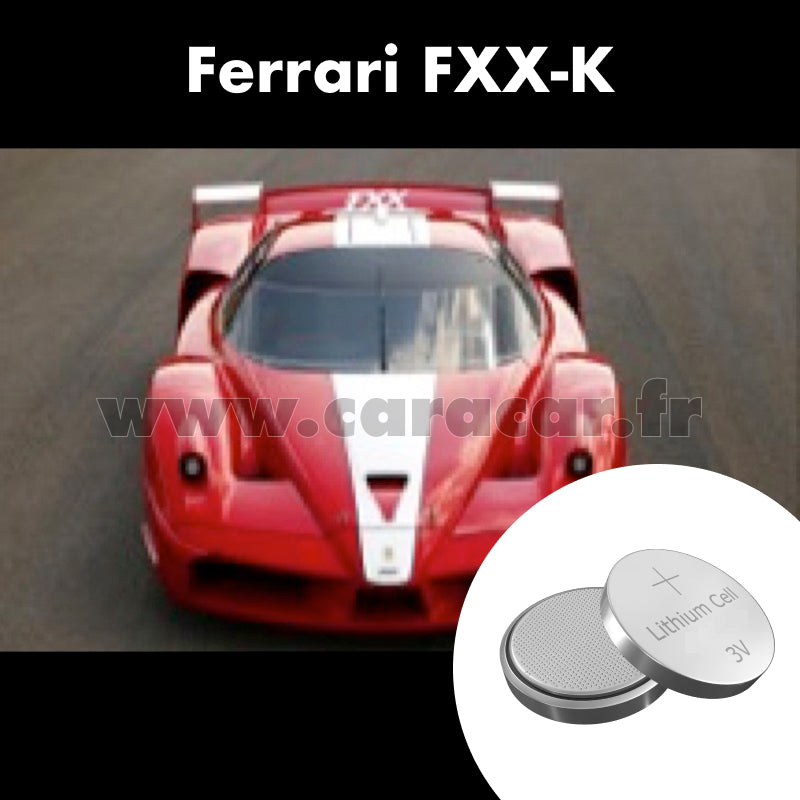 Pile clé Ferrari FXX K 1 generation (2015/2017). Pile de remplacement pour clé de voiture. Batterie de clé de voiture. 