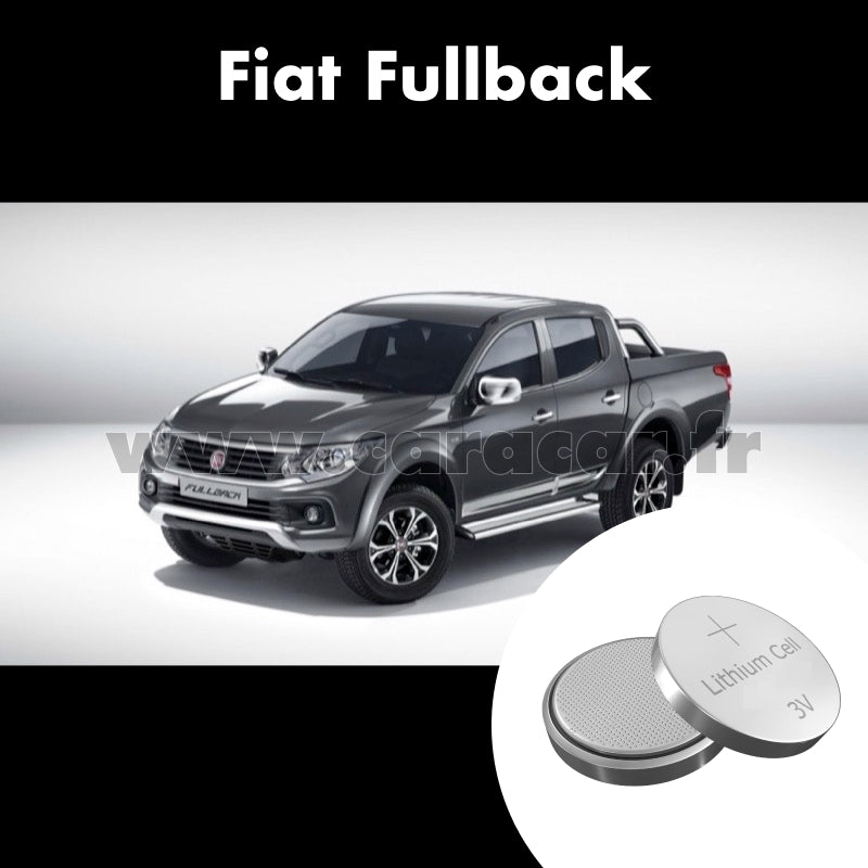 Pile clé Fiat Fullback 1 generation (2016/2020). Pile de remplacement pour clé de voiture. Batterie de clé de voiture. 