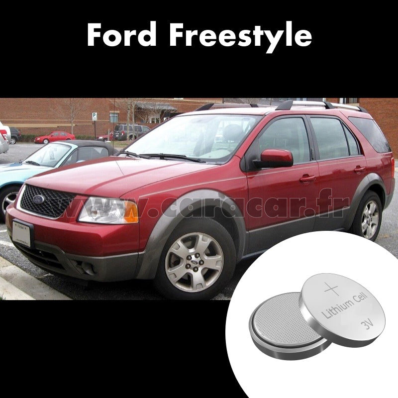 Pile clé Ford Freestyle 1 generation (2005/2007). Pile de remplacement pour clé de voiture. Batterie de clé de voiture. 