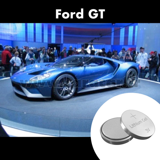 Pile clé Ford GT 2 generation (2017/2023). Pile de remplacement pour clé de voiture. Batterie de clé de voiture. 