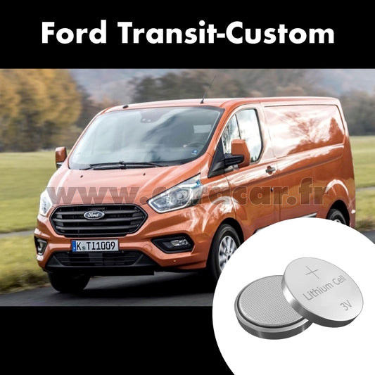 Pile clé Ford Transit Custom 1 generation [restyling] (2017/2023). Pile de remplacement pour clé de voiture. Batterie de clé de voiture. 