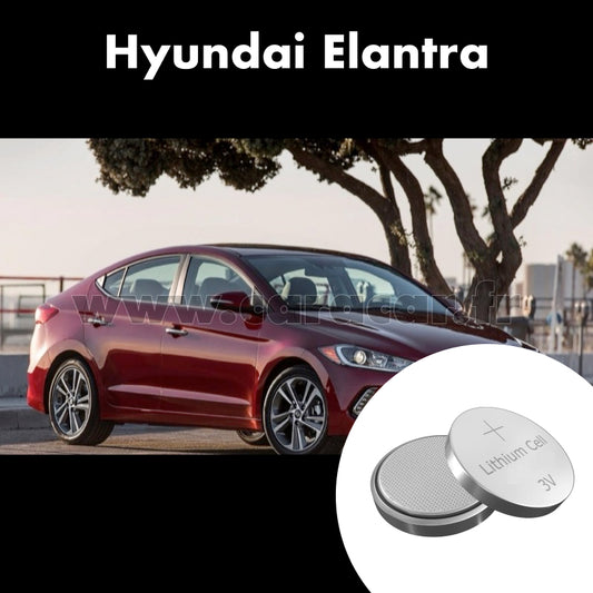 Pile clé Hyundai Elantra AD [restyling] (2019/2020). Pile de remplacement pour clé de voiture. Batterie de clé de voiture. 