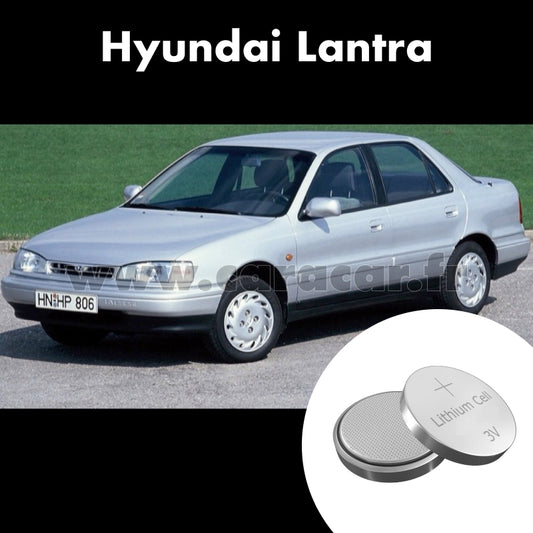 Pile clé Hyundai Lantra J2 (1995/1998). Pile de remplacement pour clé de voiture. Batterie de clé de voiture. 