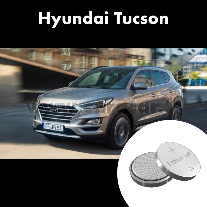 Pile clé Hyundai Tucson 3 generation [restyling] (2018/2021). Pile de remplacement pour clé de voiture. Batterie de clé de voiture. 