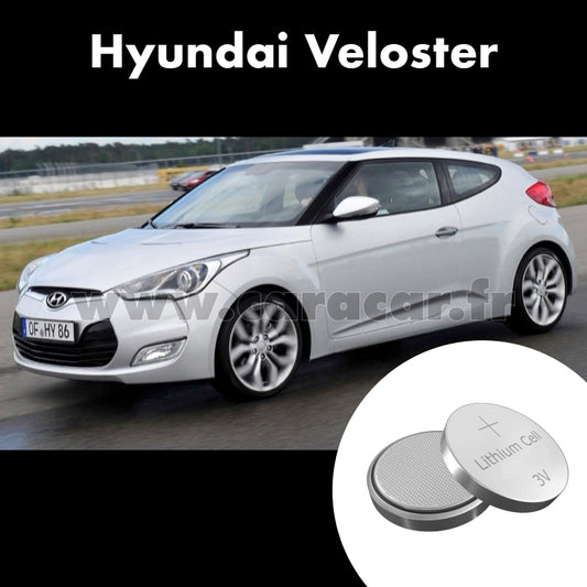 Pile clé Hyundai Veloster 2 generation (2018/2023). Pile de remplacement pour clé de voiture. Batterie de clé de voiture. 