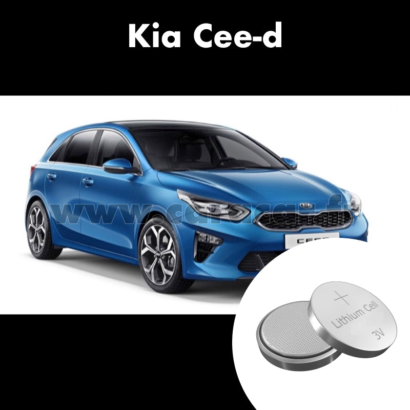 Pile clé Kia Ceed 3 generation (2018/2021). Pile de remplacement pour clé de voiture. Batterie de clé de voiture. 