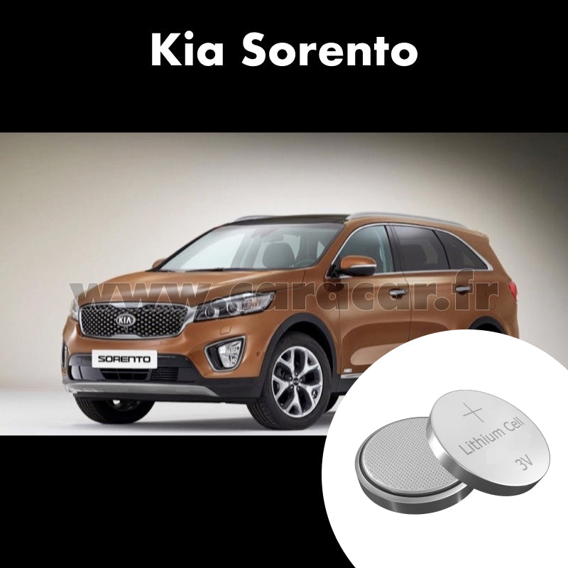 Pile clé Kia Sorento 3 generation Pr1 generationme [restyling] (2017/2019). Pile de remplacement pour clé de voiture. Batterie de clé de voiture. 