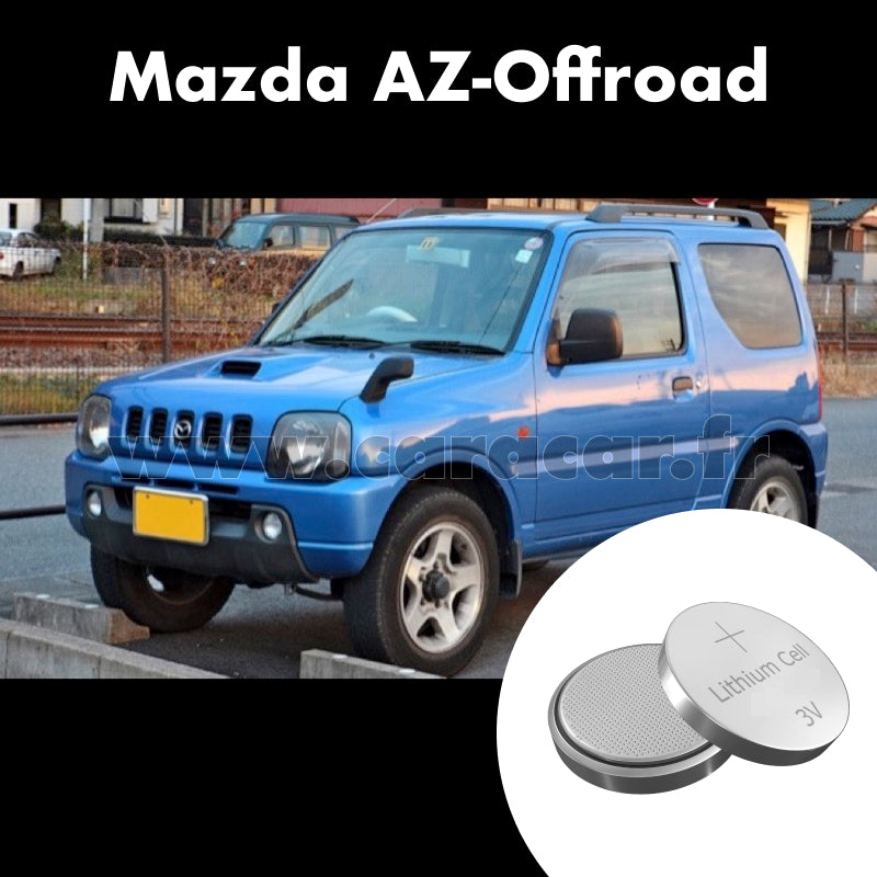 Pile clé Mazda AZ-Offroad 1 generation (1998/2004). Pile de remplacement pour clé de voiture. Batterie de clé de voiture. 
