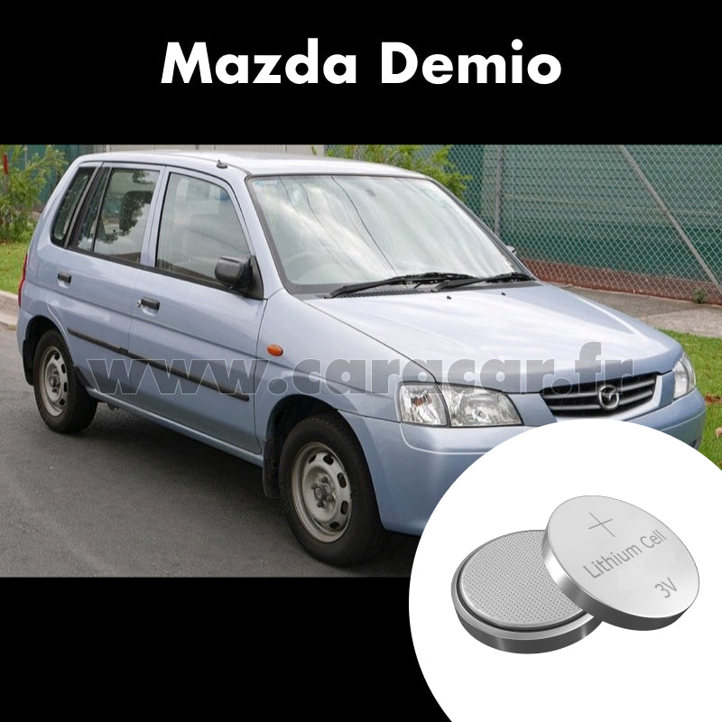 Pile clé Mazda Demio 2 generation (DY) [restyling] (2005/2007). Pile de remplacement pour clé de voiture. Batterie de clé de voiture. 