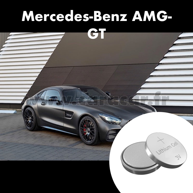Pile clé Mercedes-Benz AMG GT C190 [restyling] (2017/2023). Pile de remplacement pour clé de voiture. Batterie de clé de voiture. 