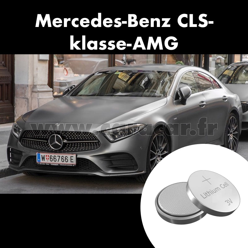 Pile clé Mercedes-Benz CLS-klasse AMG C257 (2018/2021). Pile de remplacement pour clé de voiture. Batterie de clé de voiture. 