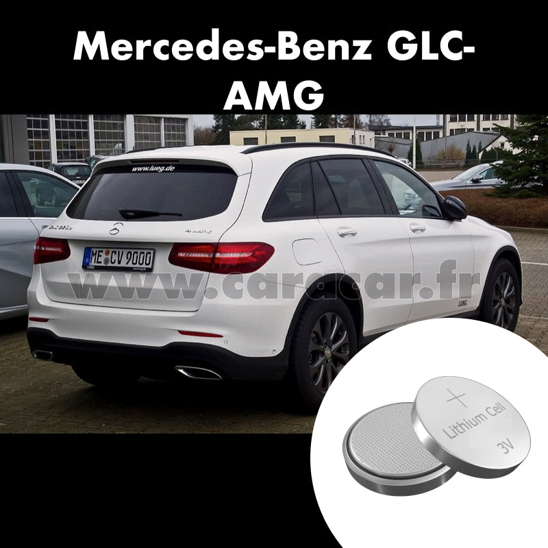 Pile clé Mercedes-Benz GLC AMG 1 generation (253) (2016/2019). Pile de remplacement pour clé de voiture. Batterie de clé de voiture. 