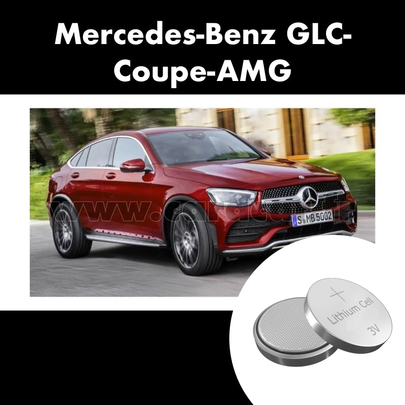 Pile clé Mercedes-Benz GLC Coupe AMG C253 [restyling] (2019/2023). Pile de remplacement pour clé de voiture. Batterie de clé de voiture. 