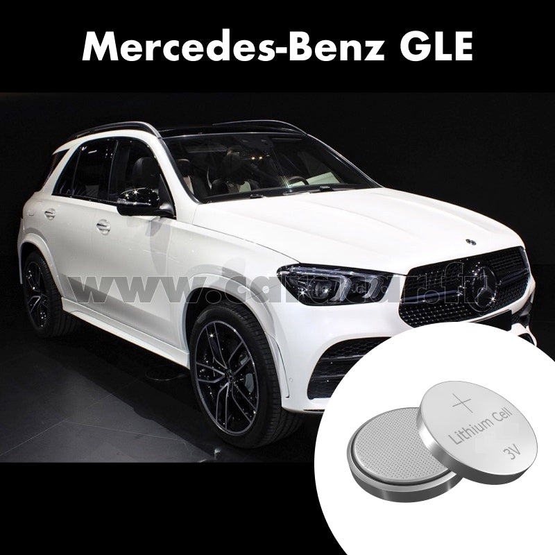 Pile clé Mercedes-Benz GLE 1 generation (W167) (2018/2019). Pile de remplacement pour clé de voiture. Batterie de clé de voiture. 