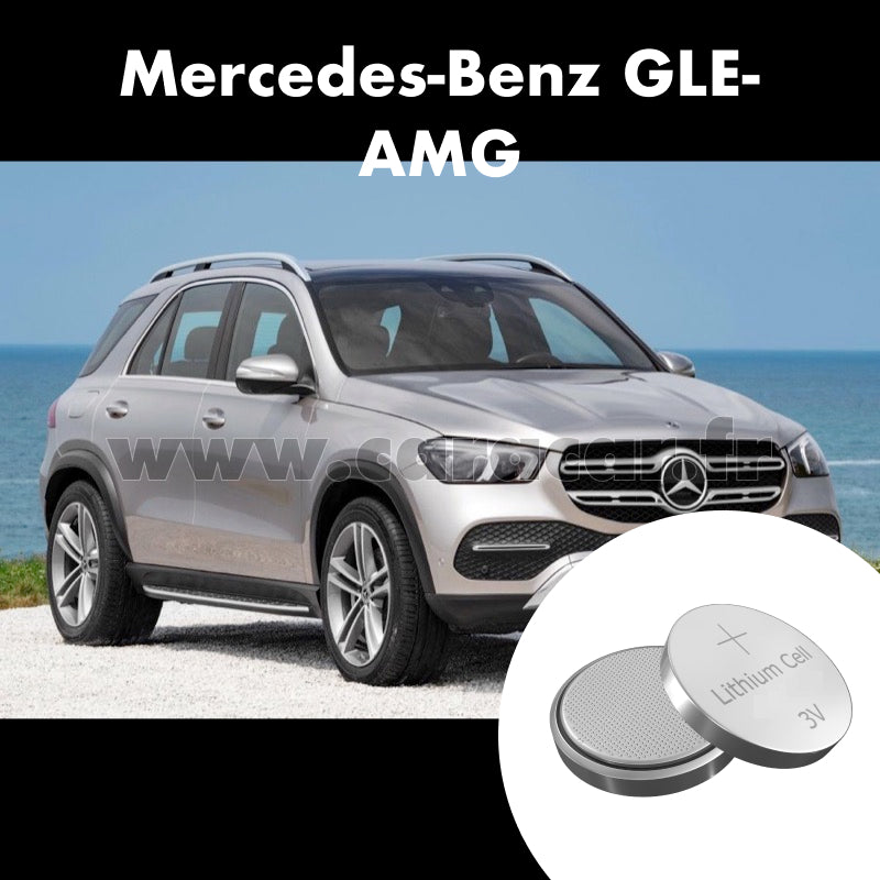 Pile clé Mercedes-Benz GLE AMG 2 generation (V167) (2019/2023). Pile de remplacement pour clé de voiture. Batterie de clé de voiture. 