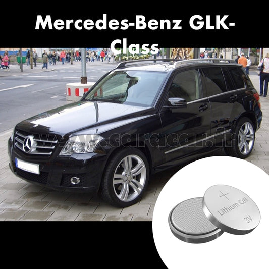 Pile clé Mercedes-Benz GLK-Class X204 (2008/2012). Pile de remplacement pour clé de voiture. Batterie de clé de voiture. 