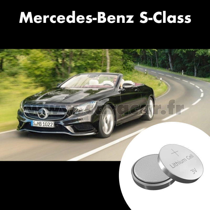 Pile clé Mercedes-Benz S-Class W222 [restyling] (2017/2019). Pile de remplacement pour clé de voiture. Batterie de clé de voiture. 