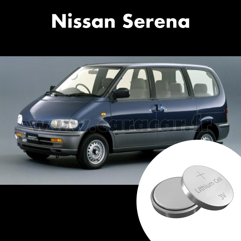 Pile clé Nissan Serena C23 (1991/1993). Pile de remplacement pour clé de voiture. Batterie de clé de voiture. 