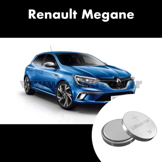 Pile clé Renault Megane RS 4 generation (2018/2023). Pile de remplacement pour clé de voiture. Batterie de clé de voiture.