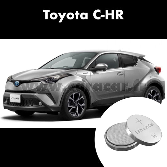 Pile clé Toyota CHR 1 generation (2016/2020). Pile de remplacement pour clé de voiture. Batterie de clé de voiture. 