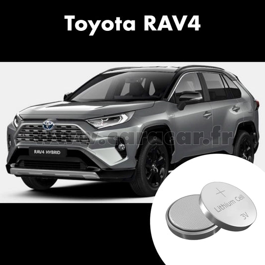 Pile clé Toyota RAV4 5 generation (2018/2020). Pile de remplacement pour clé de voiture. Batterie de clé de voiture. 