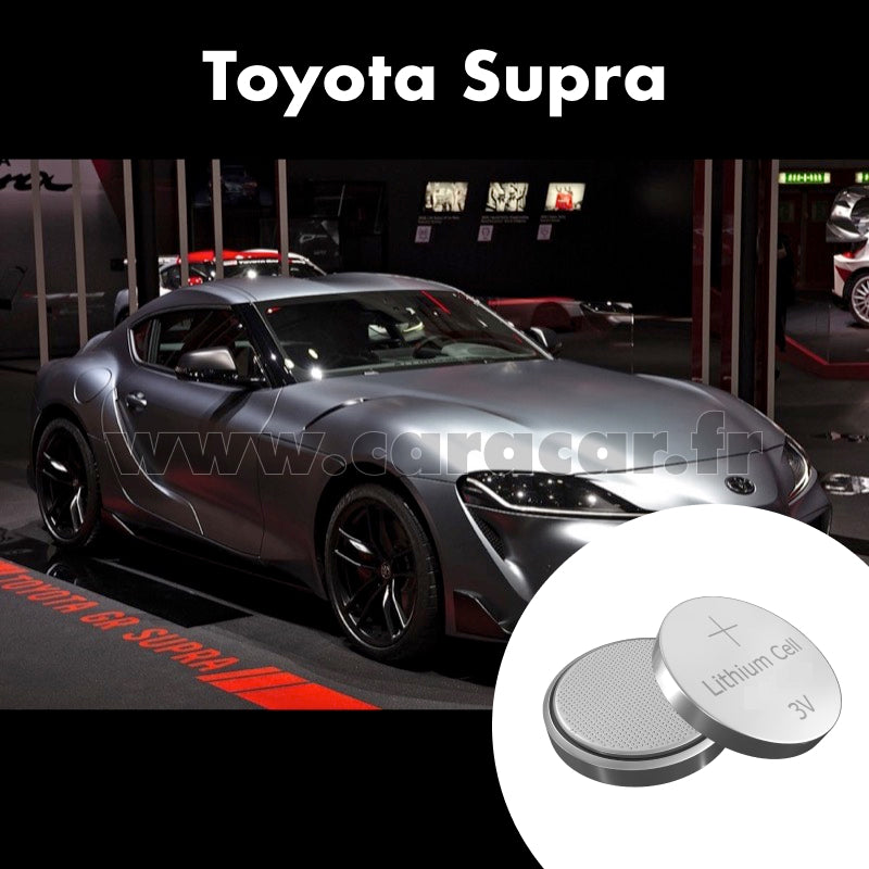 Pile clé Toyota Supra A90 (2019/2023). Pile de remplacement pour clé de voiture. Batterie de clé de voiture. 