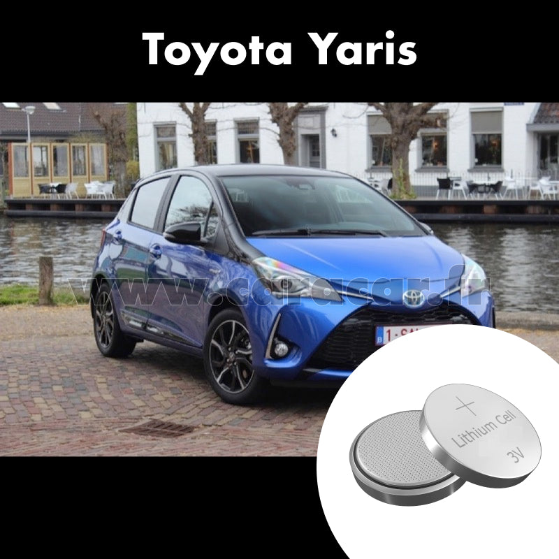 Pile clé Toyota Yaris 3 generation [2th restyling] (2017/2019). Pile de remplacement pour clé de voiture. Batterie de clé de voiture. 