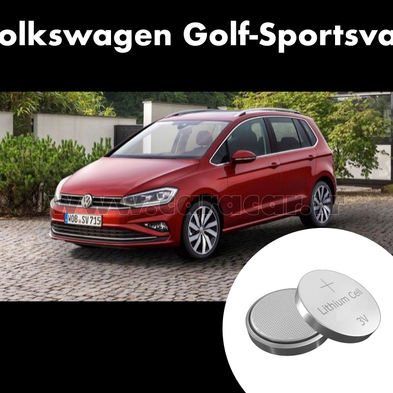 Pile clé Volkswagen Golf Sportsvan 1 generation [restyling] (2017/2019). Pile de remplacement pour clé de voiture. Batterie de clé de voiture. 