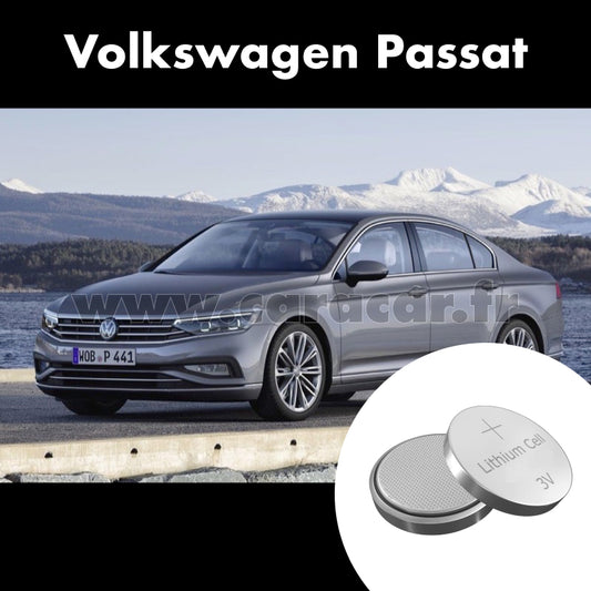 Pile clé Volkswagen Passat B8 [restyling] (2019/2023). Pile de remplacement pour clé de voiture. Batterie de clé de voiture. 