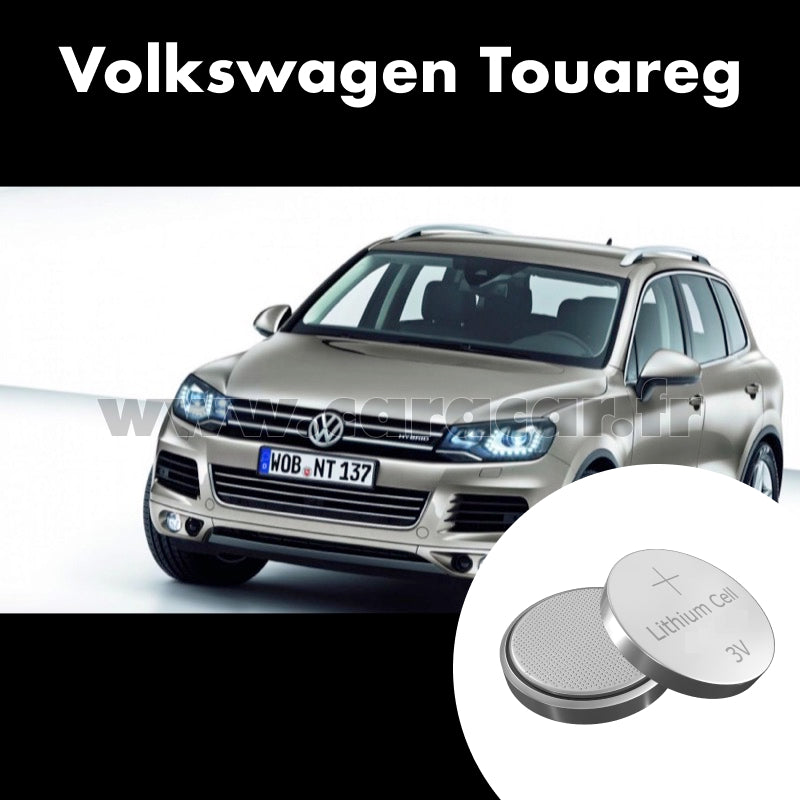 Pile clé Volkswagen Touareg 2 generation [restyling] (2014/2018). Pile de remplacement pour clé de voiture. Batterie de clé de voiture. 