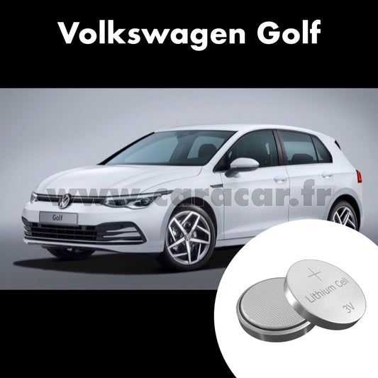 Pile clé Volkswagen Golf 8 generation (2019/2023)